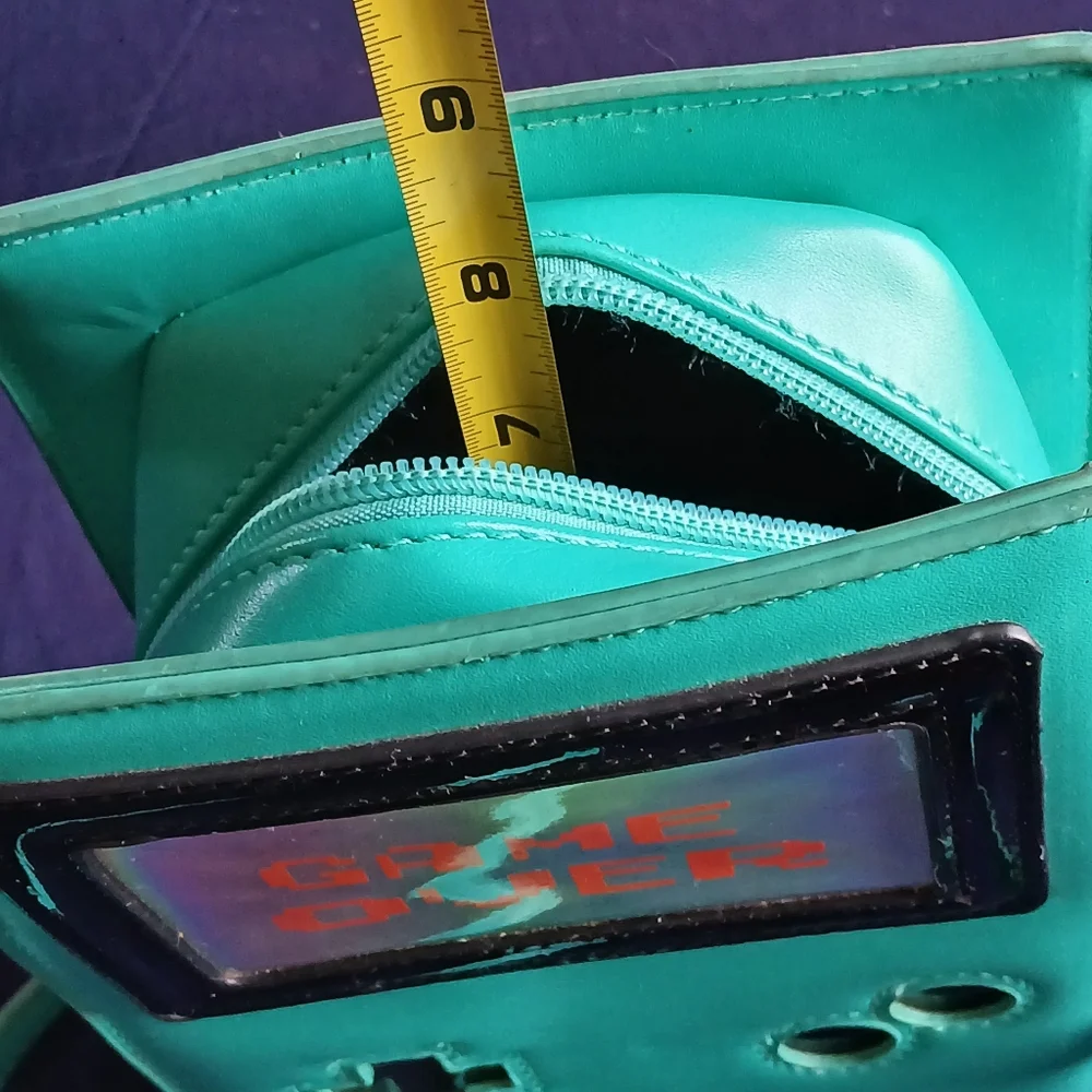 Teal Gameboy Console Crossbody Bag